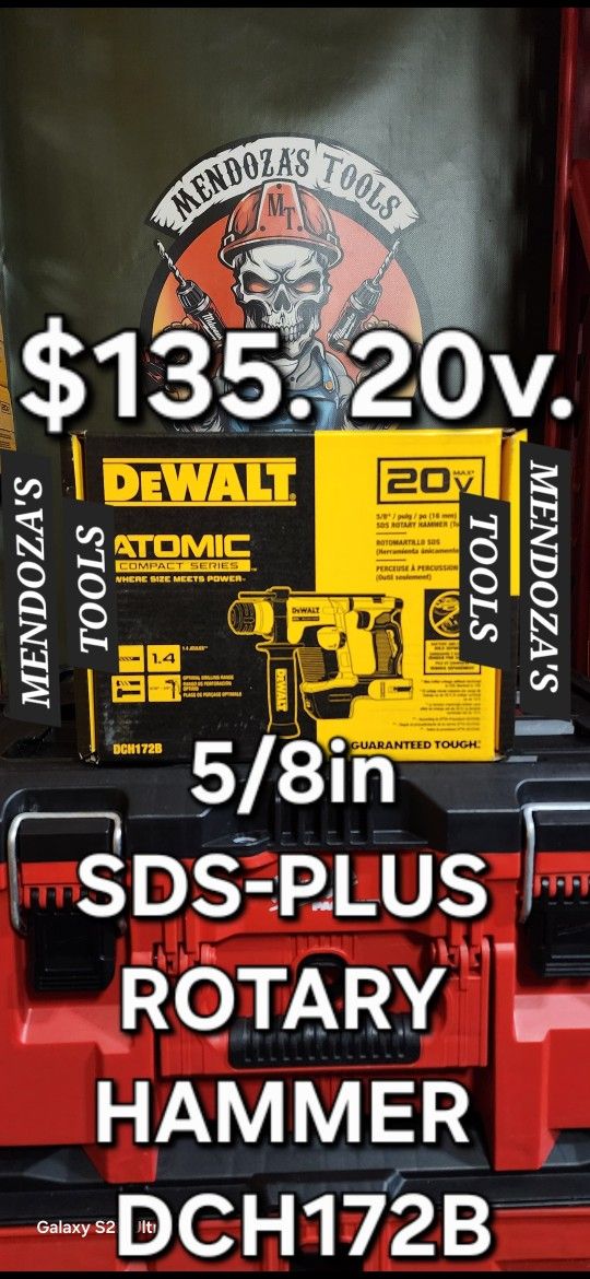 Dewalt Sds-plus Rotary Hammer 5/8in 20v MAX Atomic 