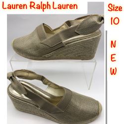 Laurel Ralph Lauren Helma Women’s Gold Wedge Shoe