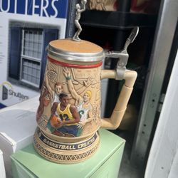 Avon “A Century of Basketball” Stein Basketball Hand Created 1993 Collectible