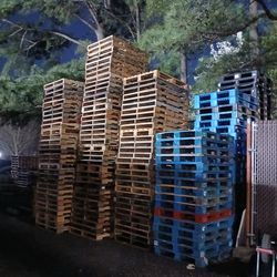 wooden pallets