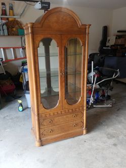 Antique Solid Wood China Cabinet !!!!