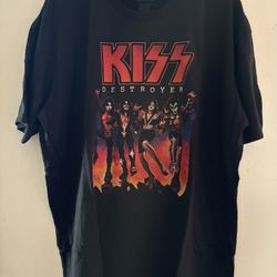 2 Kiss Rock Band Shirts 