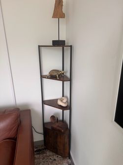 Corner Shelf with Storage