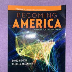 Becoming America: Volume I, 1st Edition, Orange and Black, 8.9 x 10.8 inches