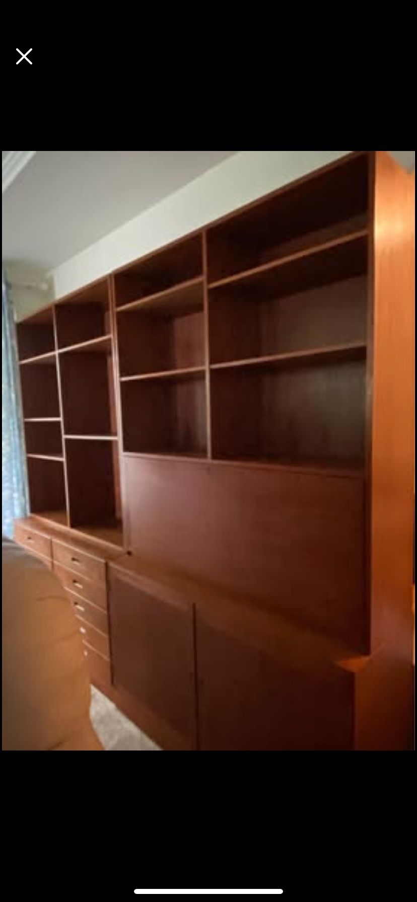 Beautiful Solid Wood Teak Bookcases