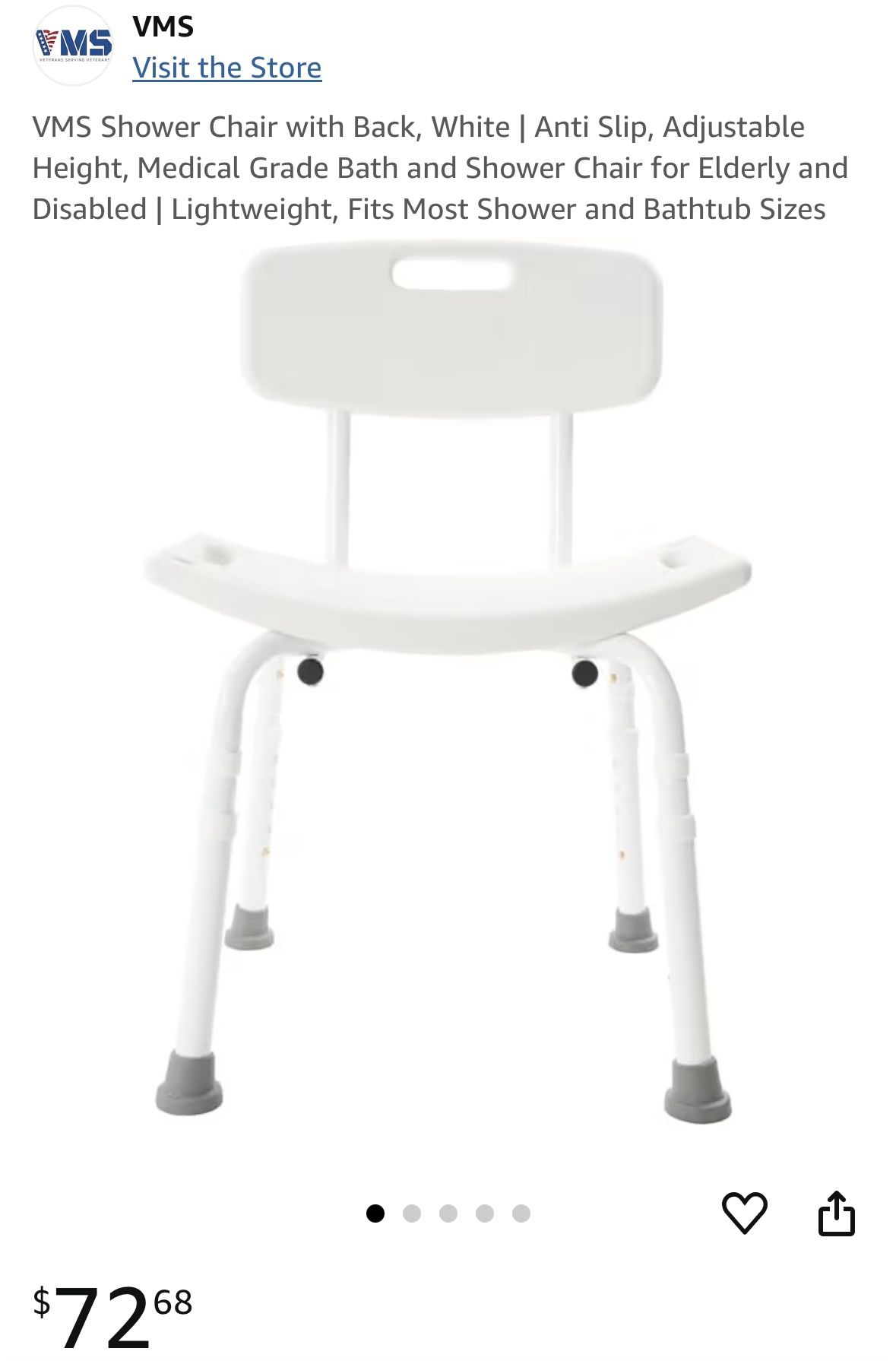 Veteran Medical Supply Shower Chair