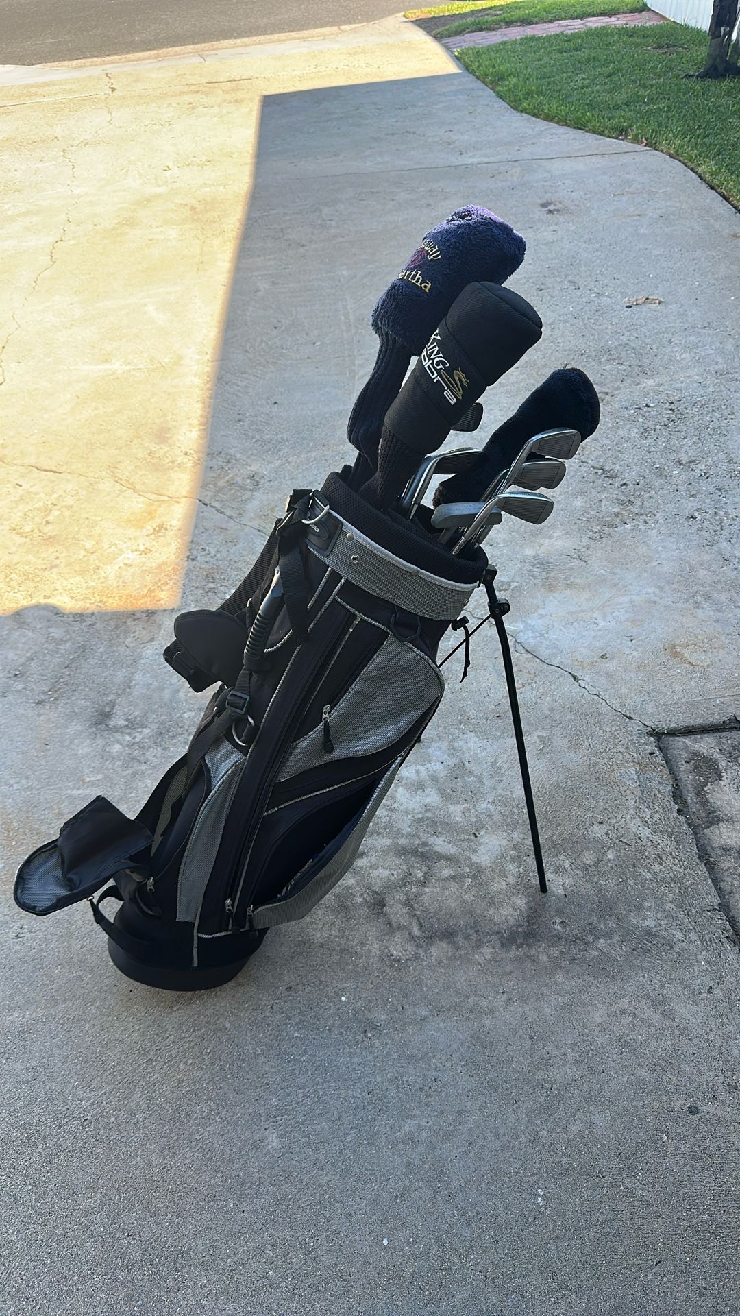Golf Clubs & Carrier