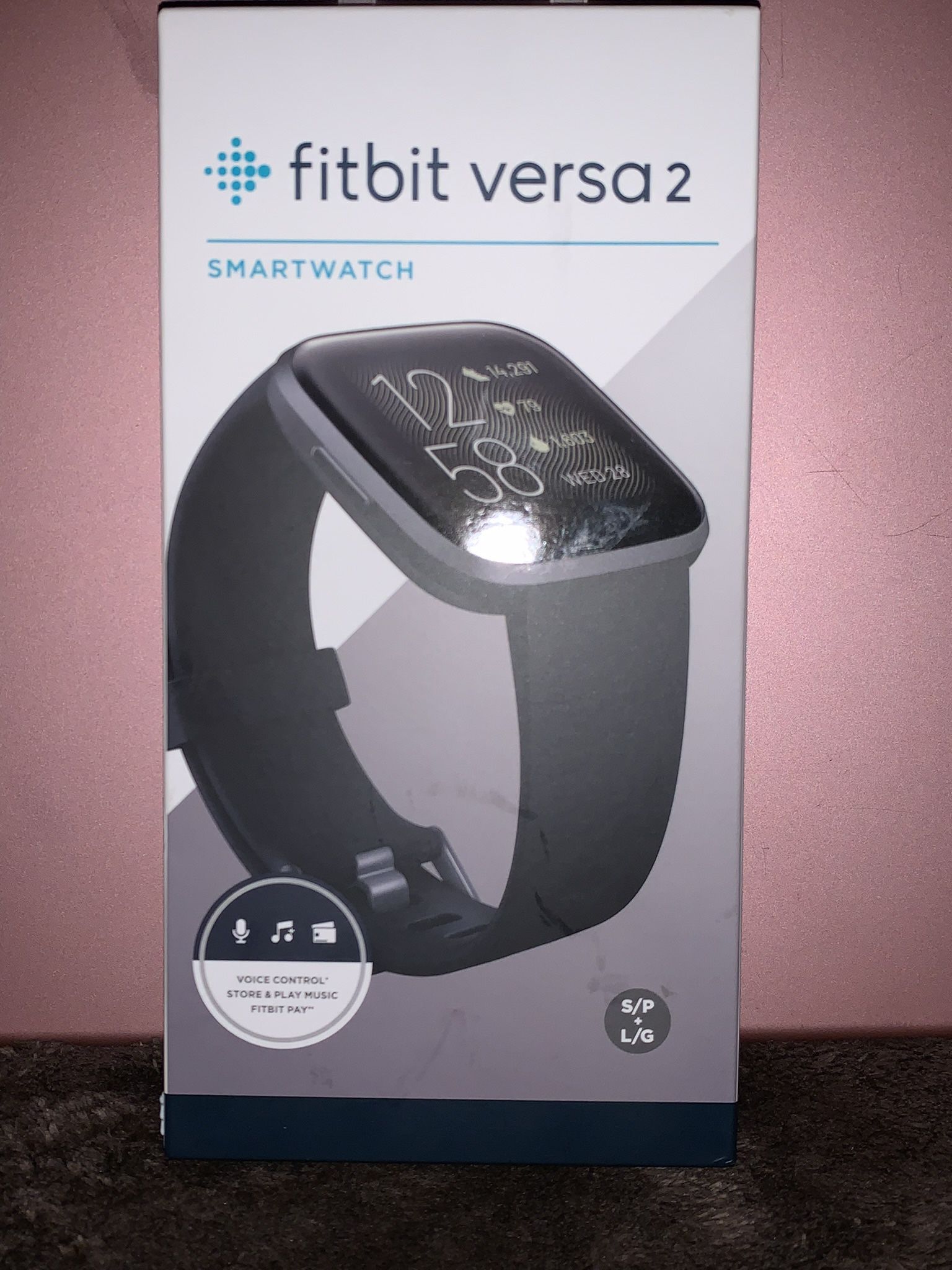 Black Fitbit Verse  2 Smartwatch 