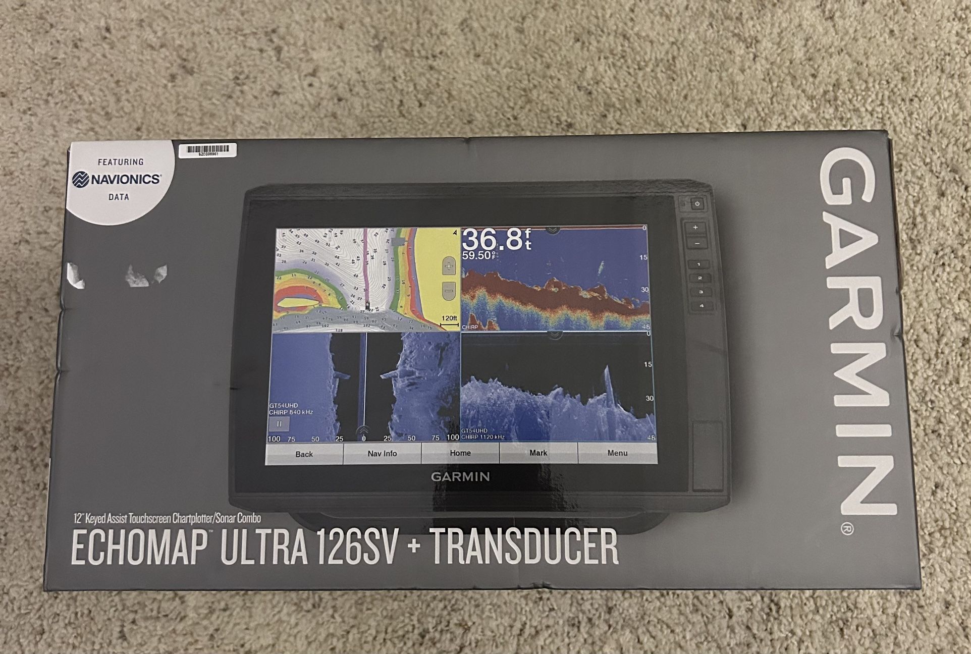 Garmin Echo map Ultra 126sv + Gt54uhd-tm