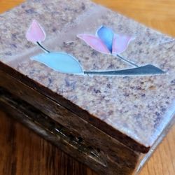 Mother of Pearl inlay IN Marble Box Collectible