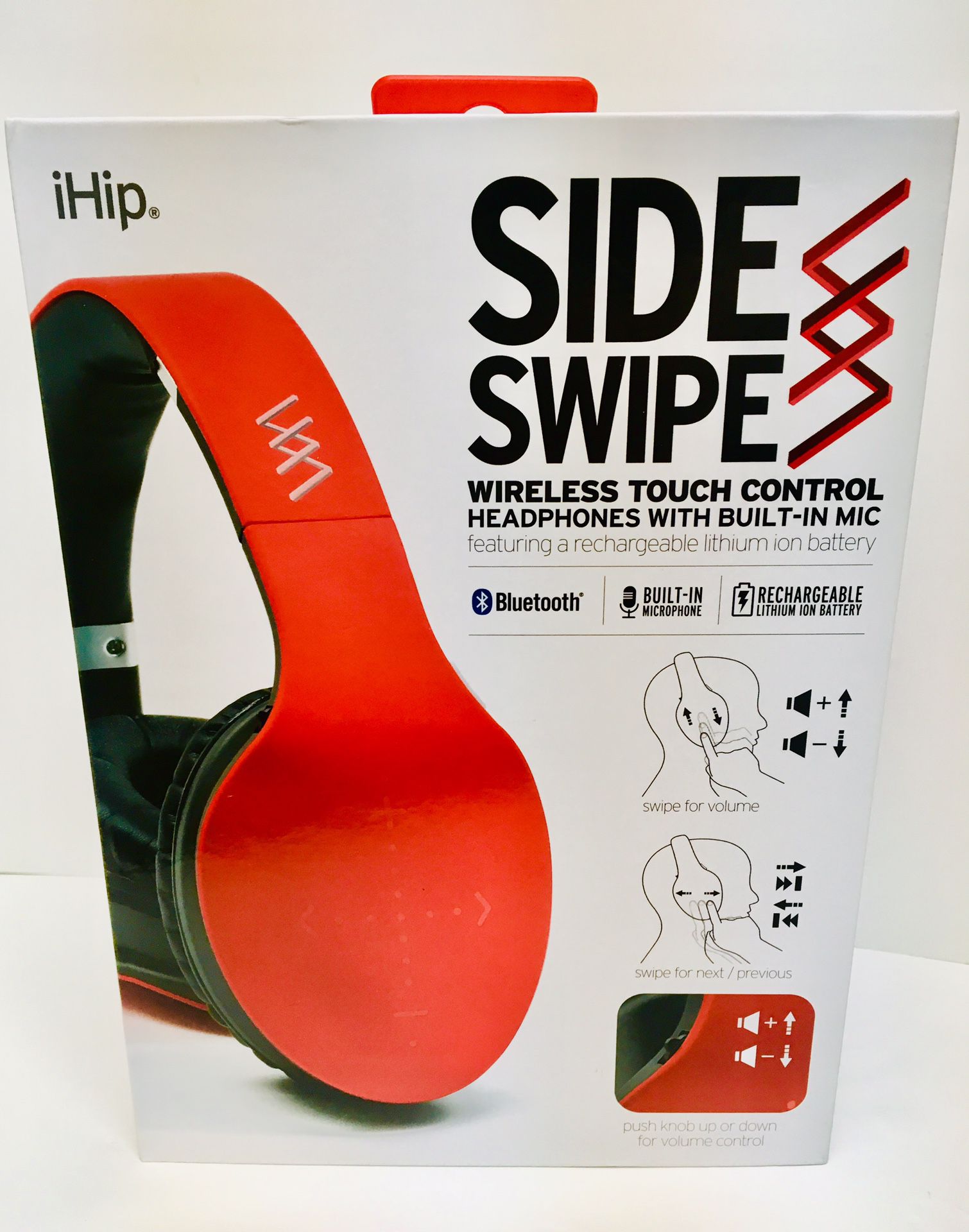 iHip Side Swipe Bluetooth Headphones Wireless NEW