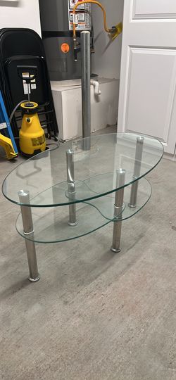 Glass coffee table
