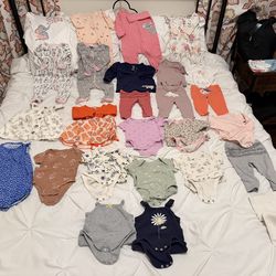 3-6 month clothes for baby girl.