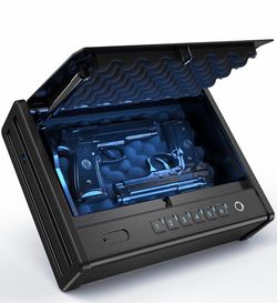 NEW 2 Pistols Biometric Handgun Safe