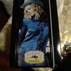 Madonna Metal Lunch Box Blue