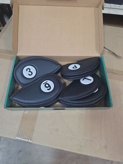 Lucky Golf Gift- Golf club covers for iron magnetic- leather outside