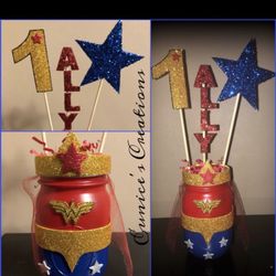 Wonder Woman Centerpieces