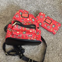 Mickey and Minnie Loungefly Backpack 