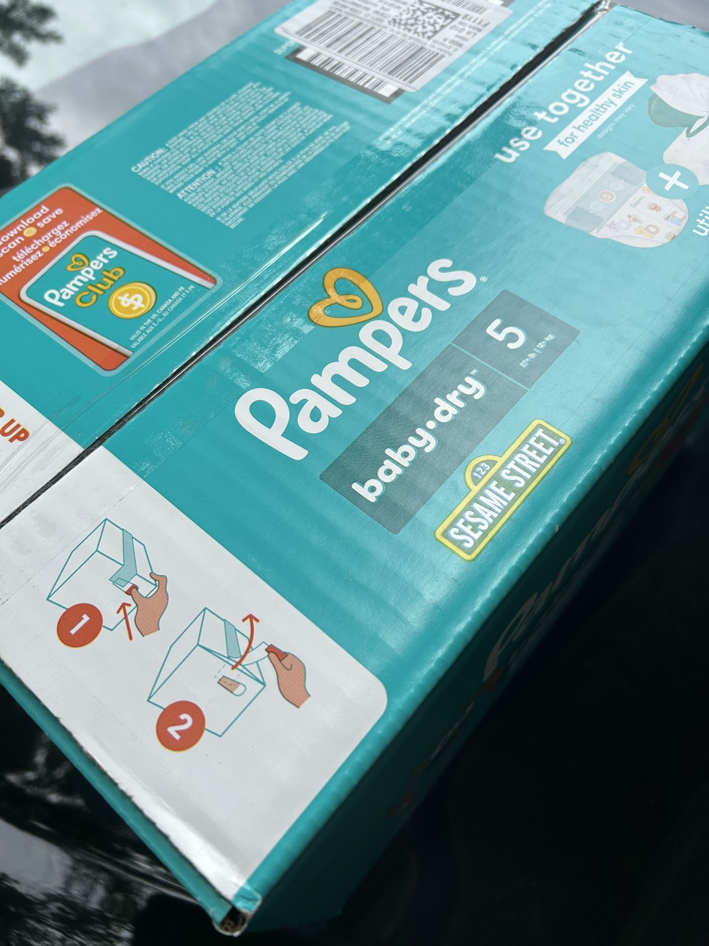 Pampers Baby Dry Size 5 New In Box 78 Diapers