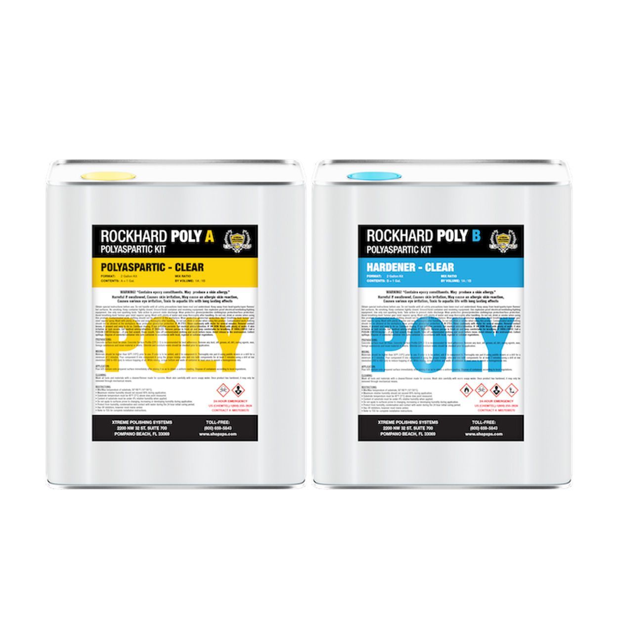 DIY Garage Poly Floor Coating – 2 Gal Rockhard Kit