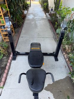 Powertec workout bench.