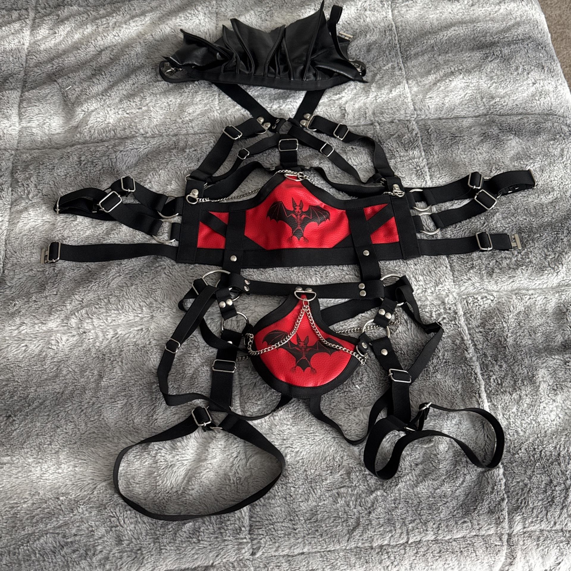 Black And Red Vampire Costume