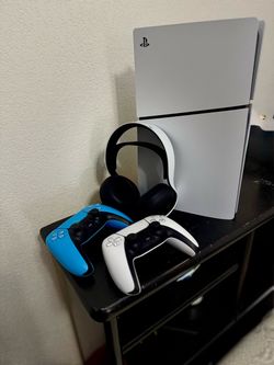 PlayStation 5 Console with Controllers and Headset