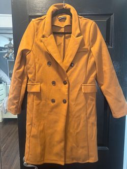 Caramel Trench coat women Large