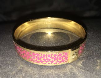 Authentic Pink/gold Coach bracelet