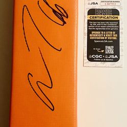 ALAN FANECA SIGNED AUTOGRAPHED PITTSBURGH STEELERS TOUCHDOWN PYLON JSA COA RARE!