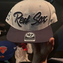 RARE BOSTON RED SOX HAT 47 Captain SnapBack 