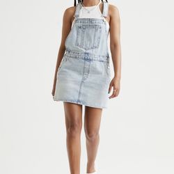 H&M Denim Overall Dress Size 4 NEW