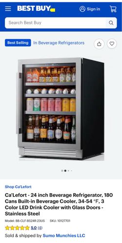 Brand new in box never opened Ca’Lefort 24 inch Compressor Beverage Refrigerator