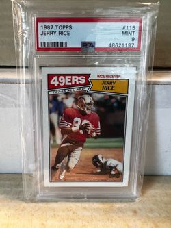 1987 Topps Jerry Rice PSA 9 Mint 49ers Hall of Fame GOAT WR Slabbed