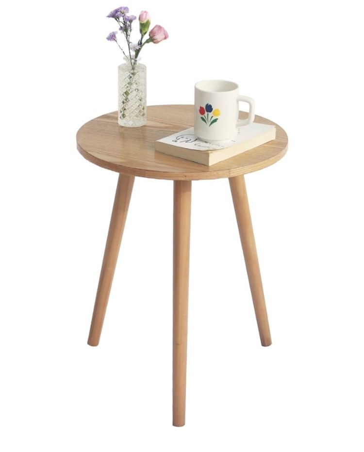 AWASEN Side Table Round, Small Accent Table Nightstand Modern End Table