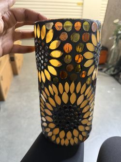 ✨ Decorative Mosaic Candle Holder / Vase – Boho / Moroccan Style