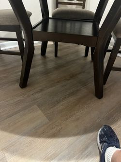 Dark Cherry Round 4 Chairs. Kitchen Table For Sale