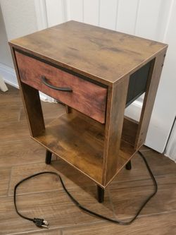 Nightstand with Charging Station