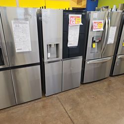 Side By Side Refrigerator LG Instaview 36 Inch Wide 