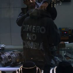 DINERONOCAMBIA RHINESTONE DISTRESSED HOODIES
