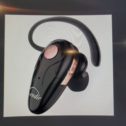 5.0 Bluetooth Headset, Ultralight Wireless Earpiece Black And Rose Gold With Microphone