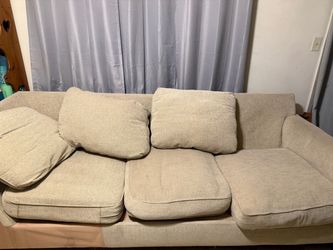 Beige couch / sectional piece