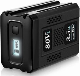 with Percentage LCD】3.5Ah Replacement Battery for Kobalt 80V MAX Lithium-Ion Battery KB2580-06 KB680-06 KB280-06 -RC for Cordless Power Tool Hi