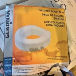 New open box Guardian elevated toilet seat new open box great afternoon, knee surgery or hip surgery to put on your toilet