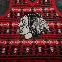 Chicago Blackhawks Hockey Sweater Vest Men’s Medium