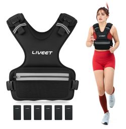Liveet Weighted Vest with Weight Plates