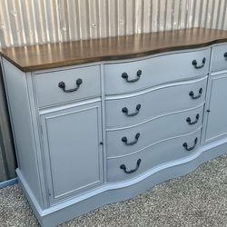 Refinished Gray Sideboard / Buffet / Credenza / TV Stand