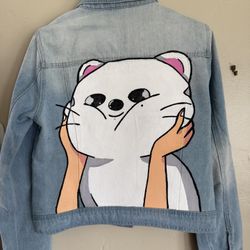 K-POP Stray Kids Jiniret Hand Painted Jean Jacket