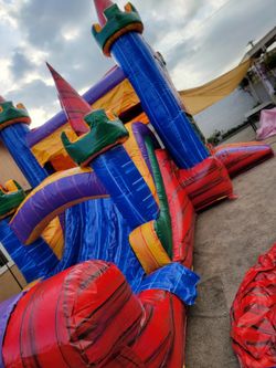 25ft combo jumper slide/pool