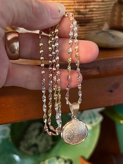 Double-sided Sterling Silver Mayan Calendar Pendant Necklace